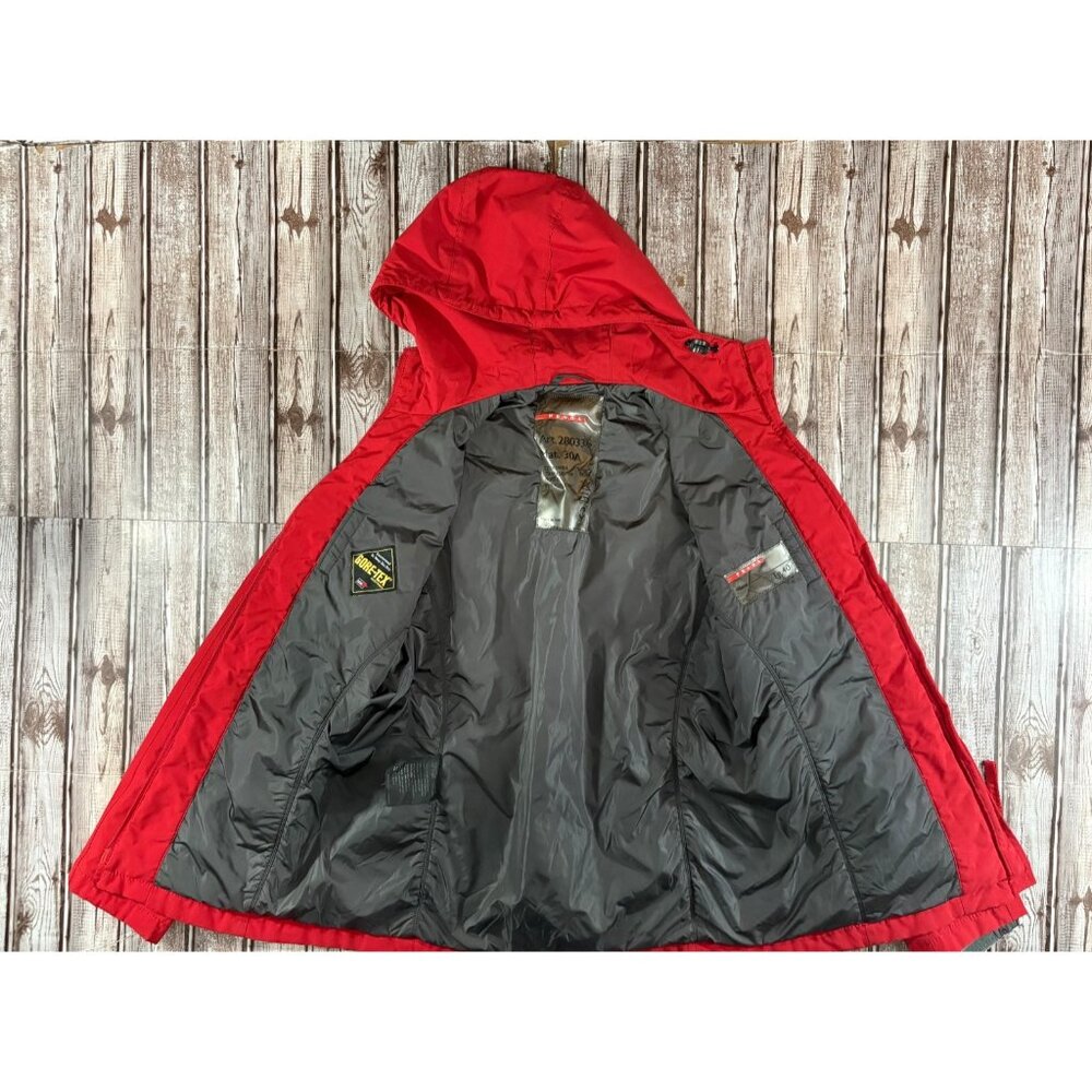 PRADA Gore-Tex Insulated Jacket Coat Sz Tg 40 US M color Red Made in Italy - Picture 6 of 6